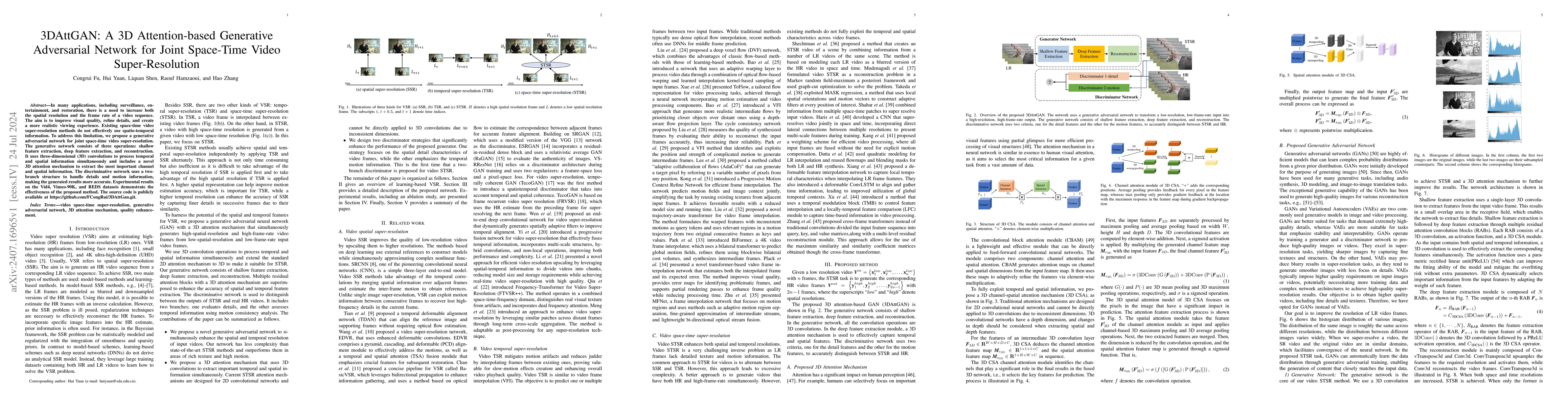 Thumbnail for 3DAttGAN: A 3D Attention-based Generative Adversarial Network for Joint
  Space-Time Video Super-Resolution