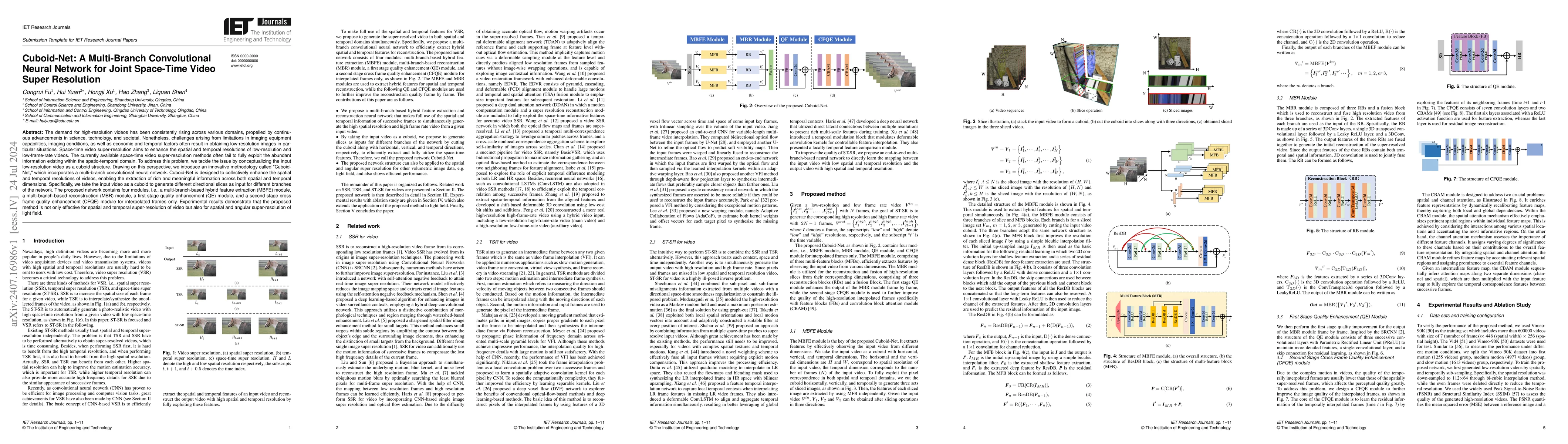 Thumbnail for Cuboid-Net: A Multi-Branch Convolutional Neural Network for Joint
  Space-Time Video Super Resolution