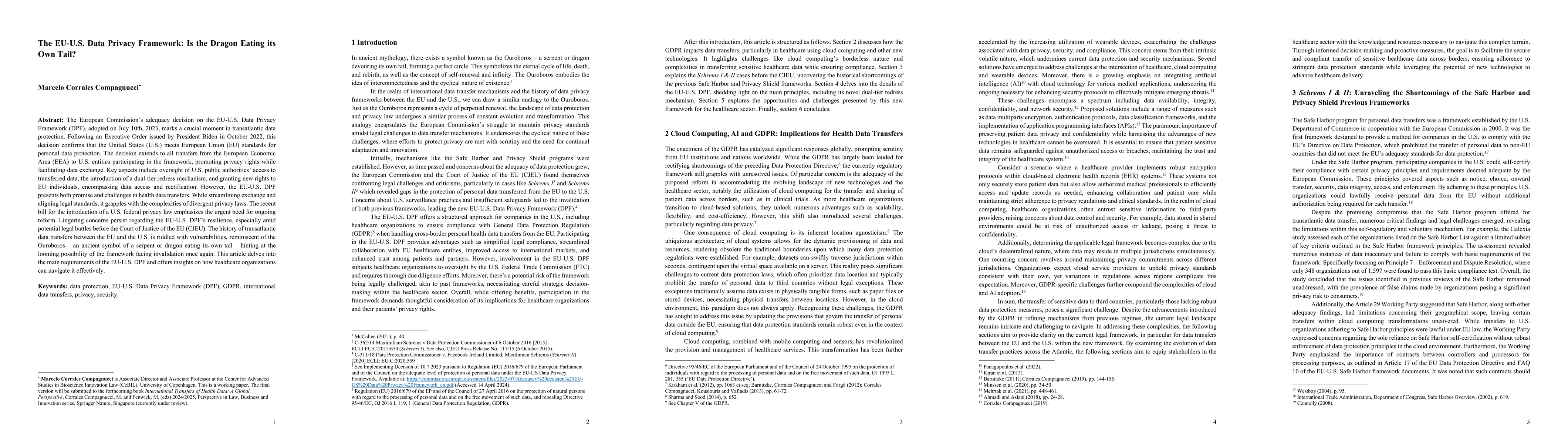 Thumbnail for The EU-US Data Privacy Framework: Is the Dragon Eating its Own Tail?