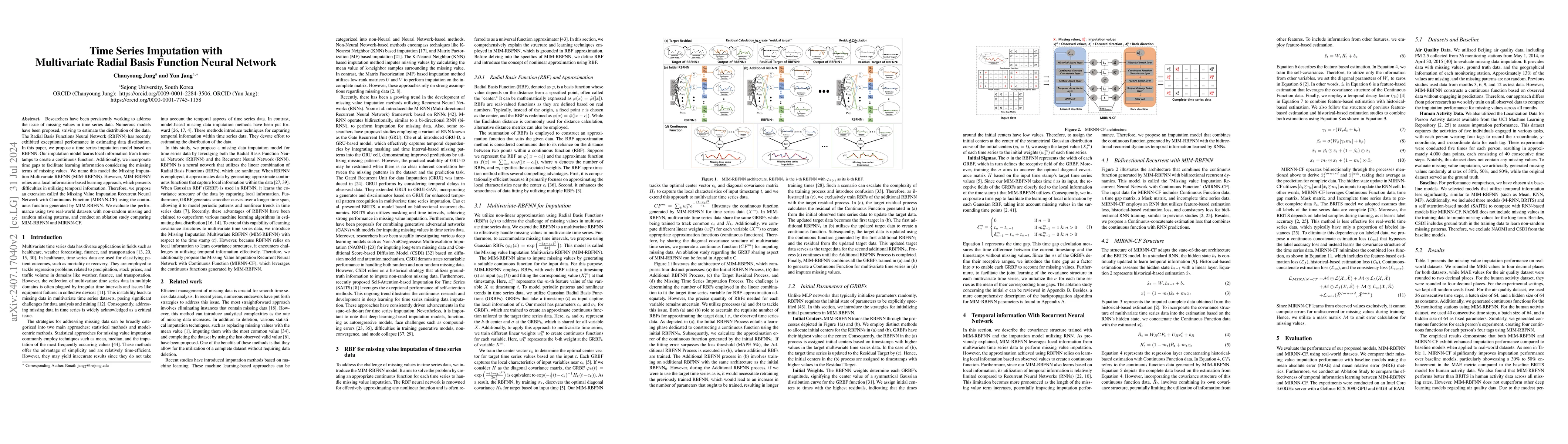 Thumbnail for Time Series Imputation with Multivariate Radial Basis Function Neural
  Network