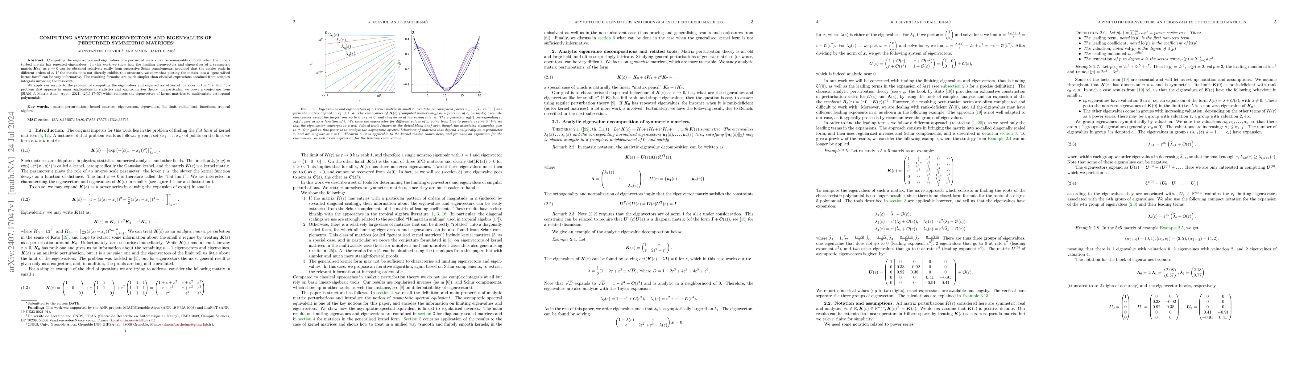 Thumbnail for Computing asymptotic eigenvectors and eigenvalues of perturbed symmetric
  matrices