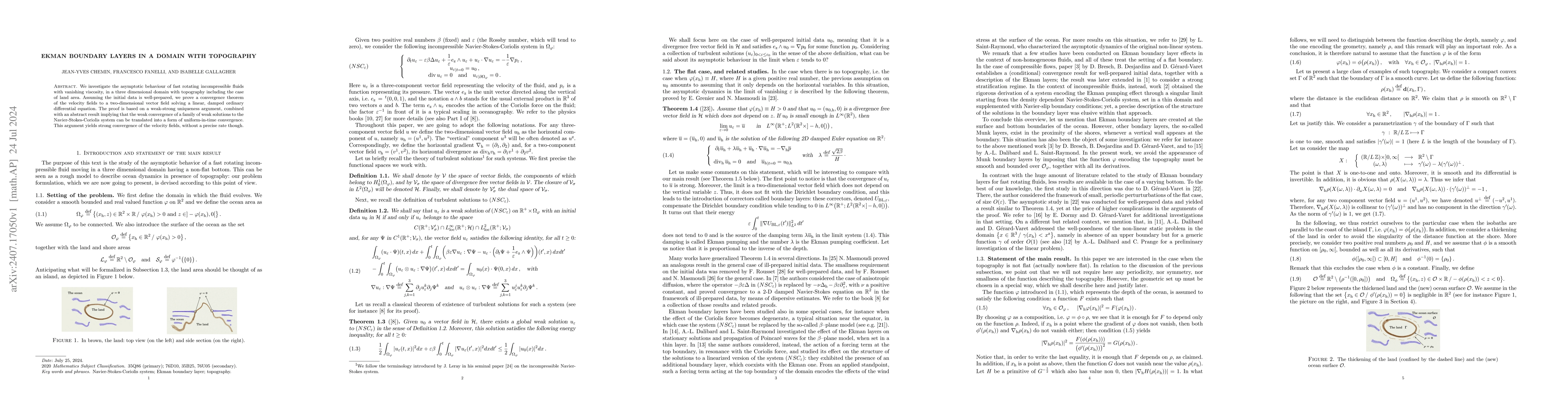 Thumbnail for Ekman boundary layers in a domain with topography