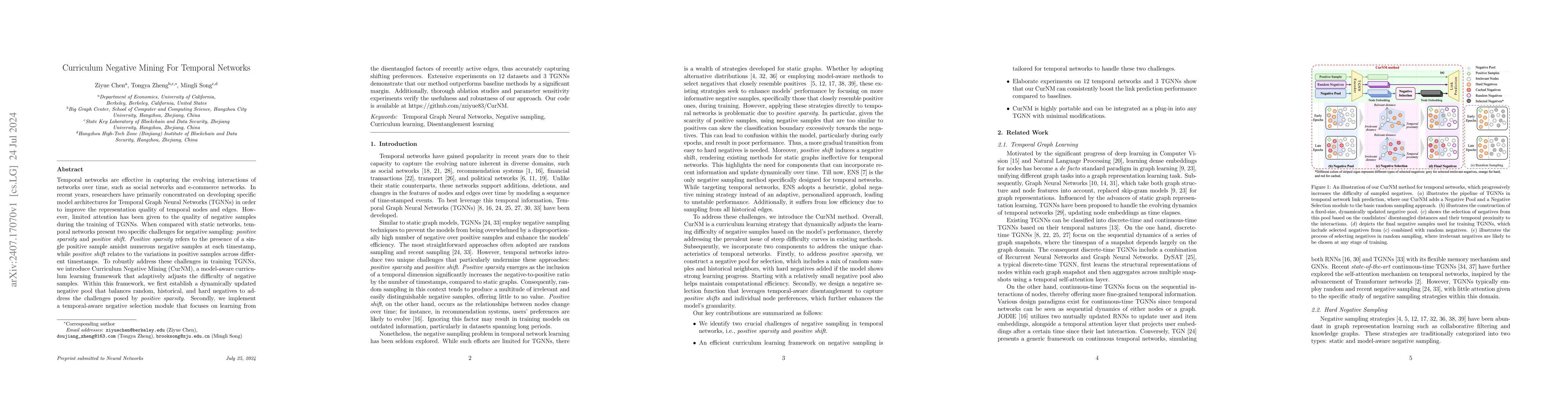 Thumbnail for Curriculum Negative Mining For Temporal Networks