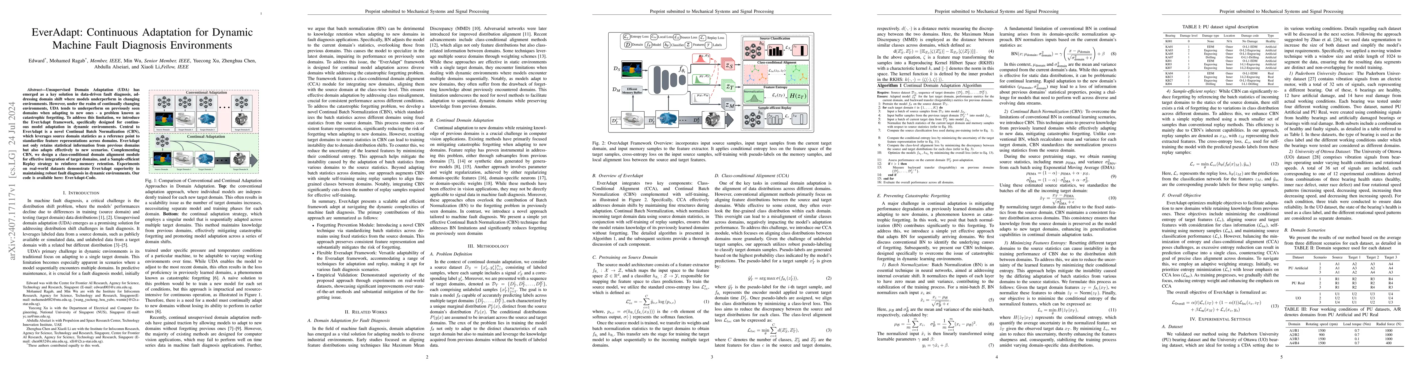 Thumbnail for EverAdapt: Continuous Adaptation for Dynamic Machine Fault Diagnosis
  Environments