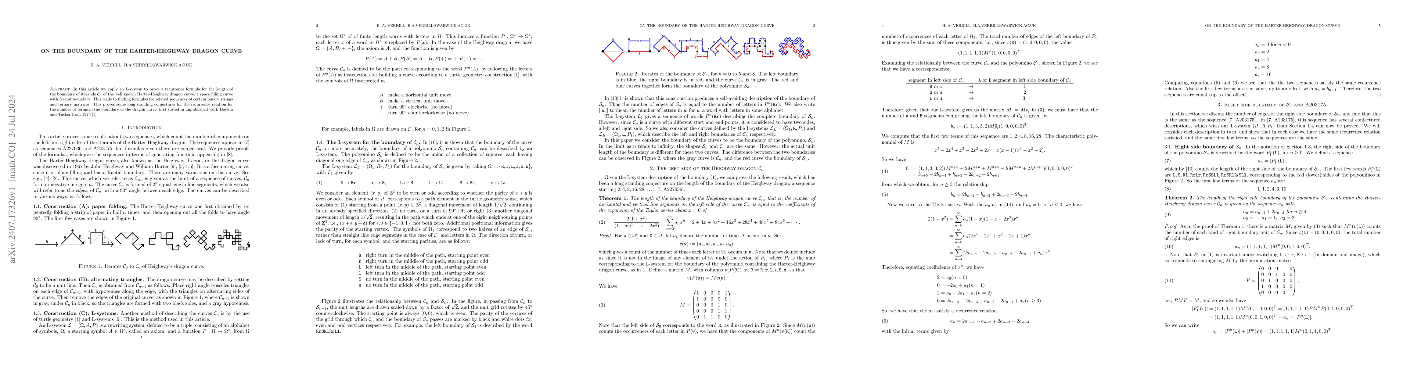 Thumbnail for On the Boundary of the Harter-Heighway dragon curve