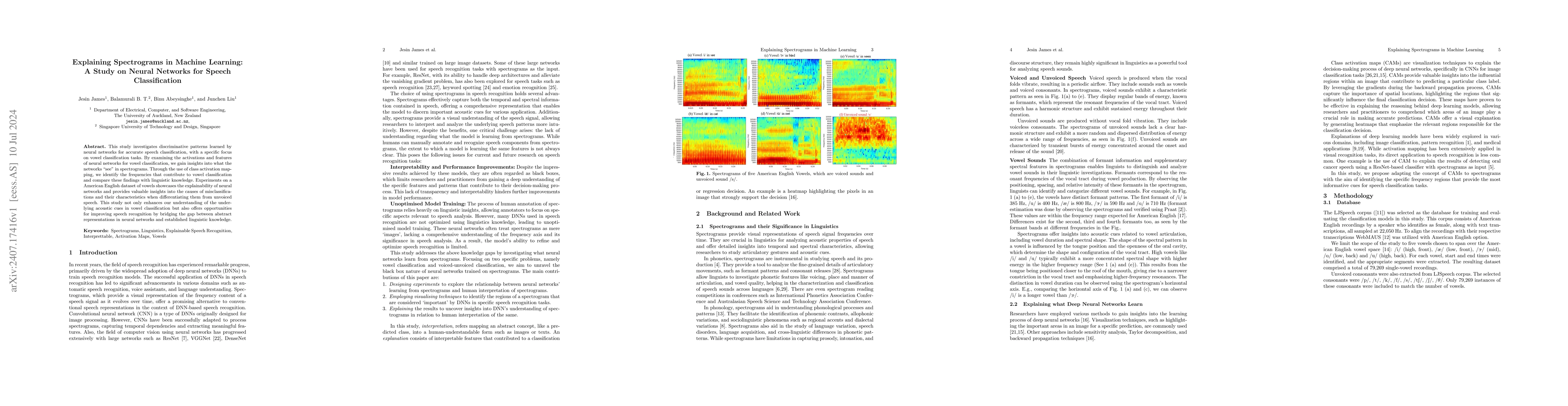 Thumbnail for Explaining Spectrograms in Machine Learning: A Study on Neural Networks
  for Speech Classification