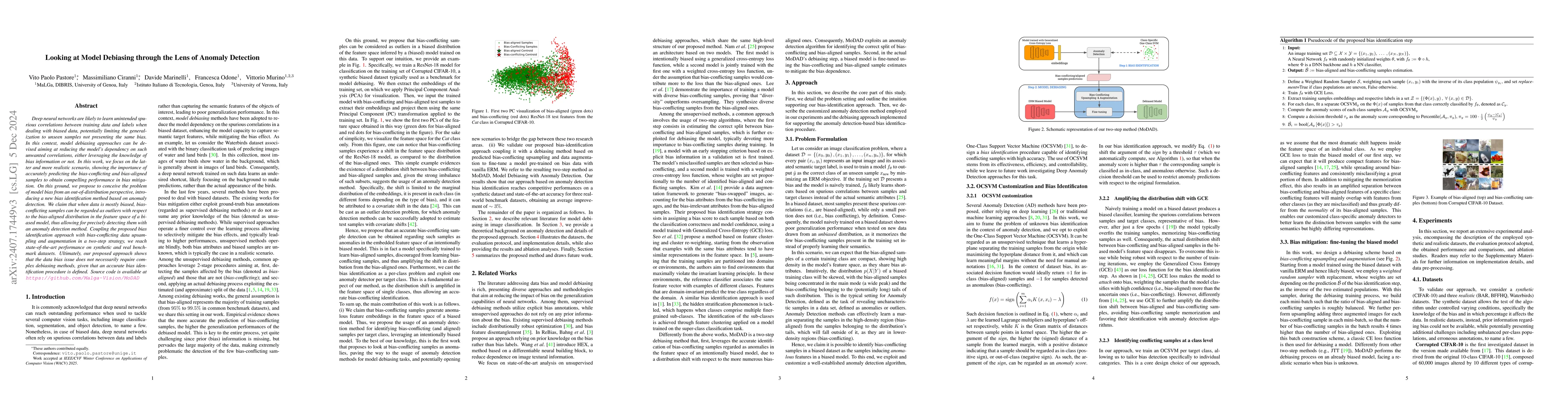 Thumbnail for Looking at Model Debiasing through the Lens of Anomaly Detection