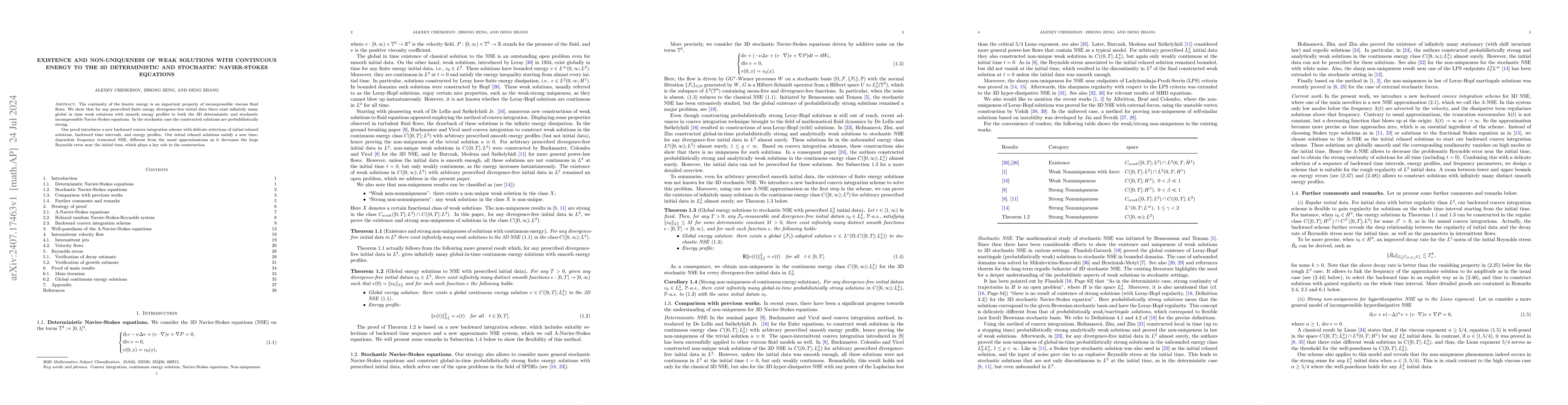 Thumbnail for Existence and non-uniqueness of weak solutions with continuous energy to
  the 3D deterministic and stochastic Navier-Stokes equations
