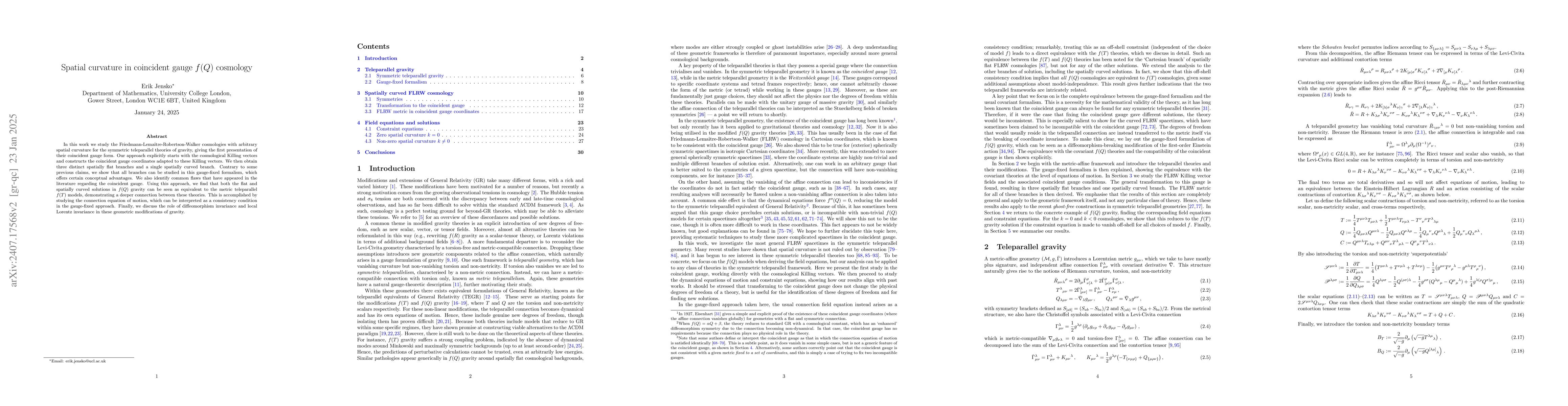 Thumbnail for Spatial curvature in coincident gauge $f(Q)$ cosmology