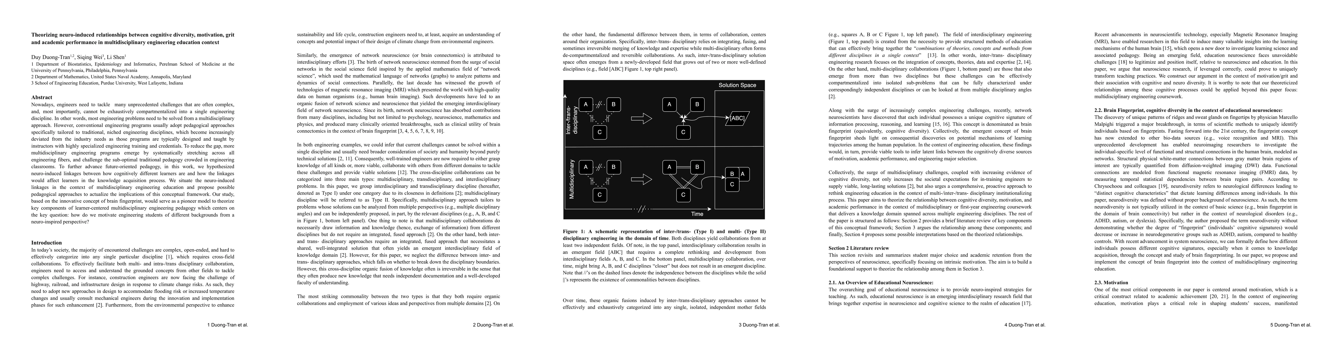 Thumbnail for Theorizing neuro-induced relationships between cognitive diversity,
  motivation, grit and academic performance in multidisciplinary engineering
  education context