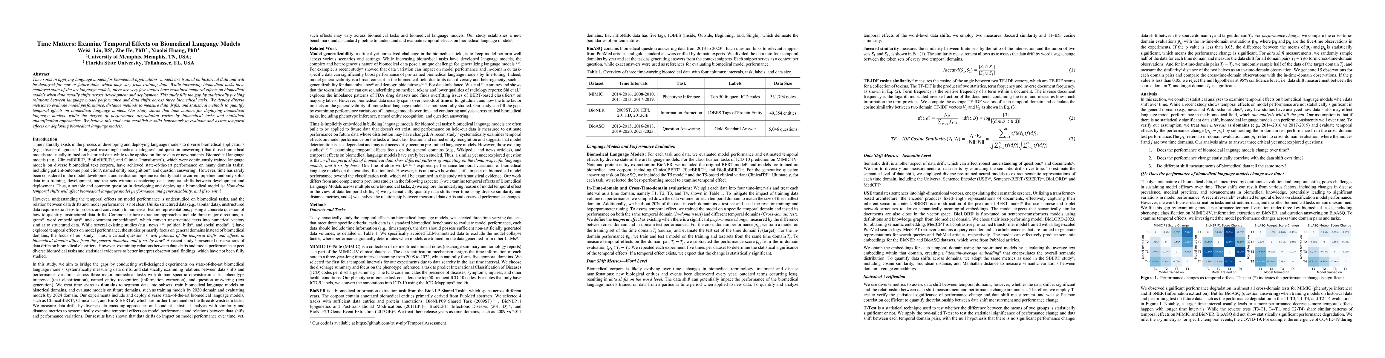 Thumbnail for Time Matters: Examine Temporal Effects on Biomedical Language Models