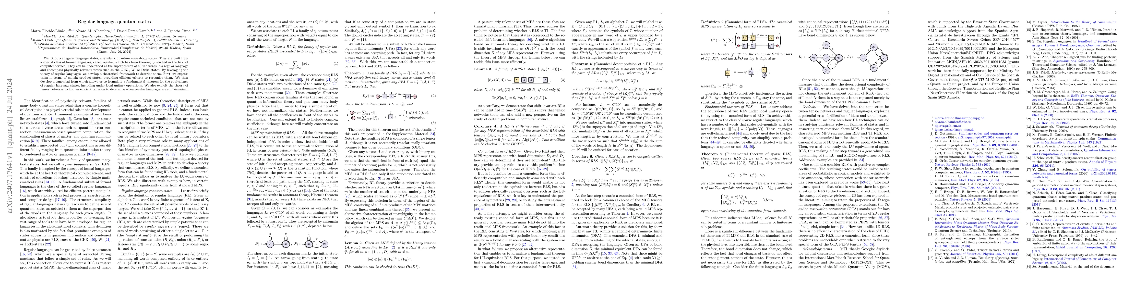 Thumbnail for Regular language quantum states