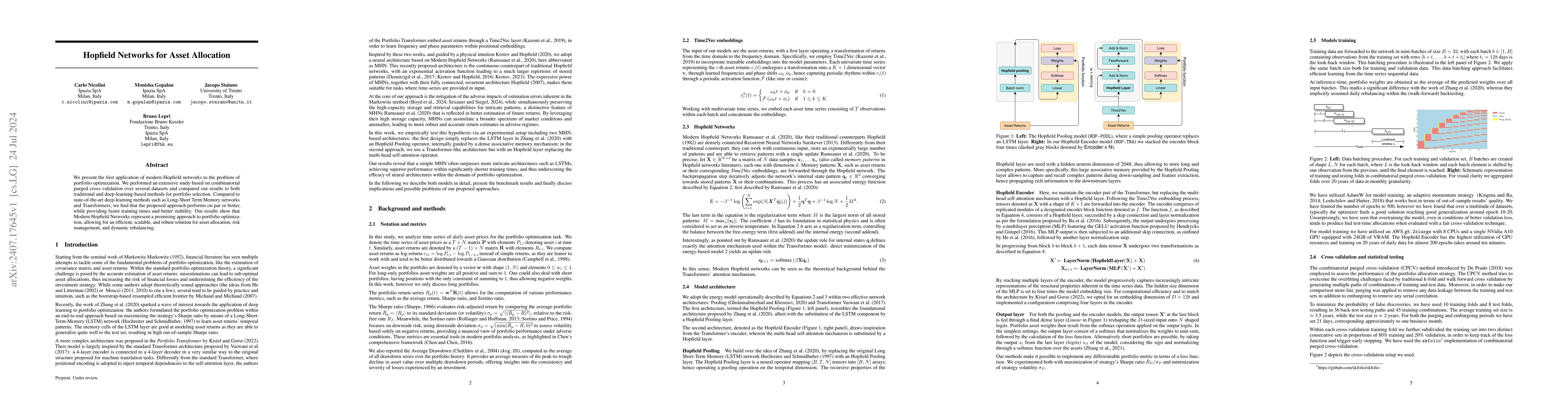 Thumbnail for Hopfield Networks for Asset Allocation