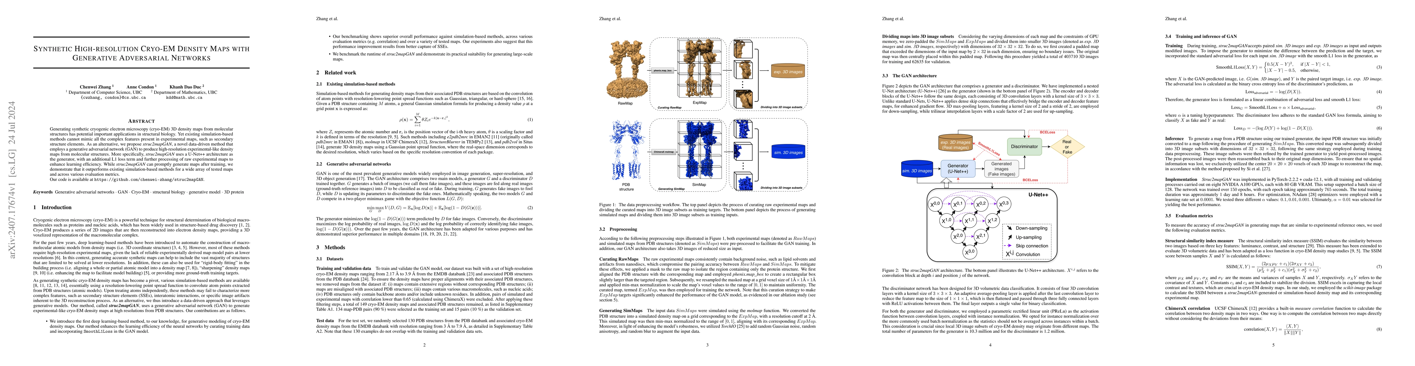 Thumbnail for Synthetic High-resolution Cryo-EM Density Maps with Generative
  Adversarial Networks