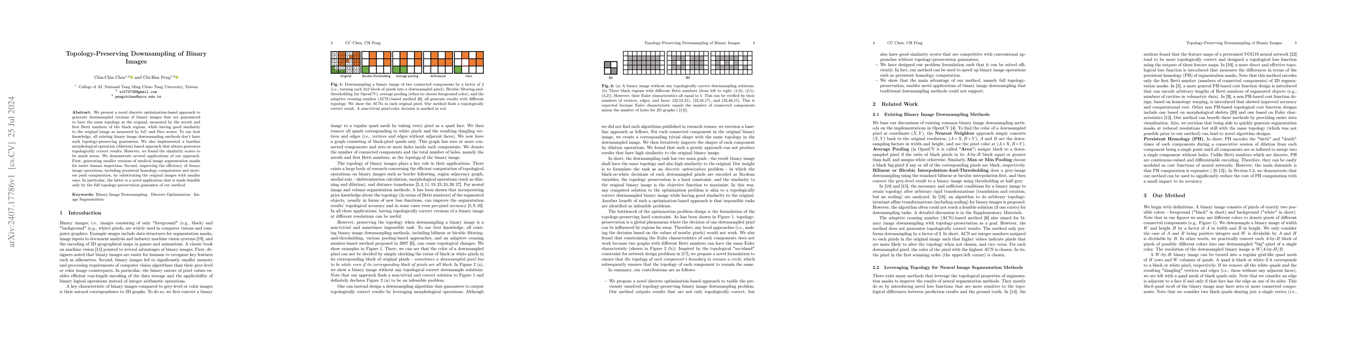 Thumbnail for Topology-Preserving Downsampling of Binary Images