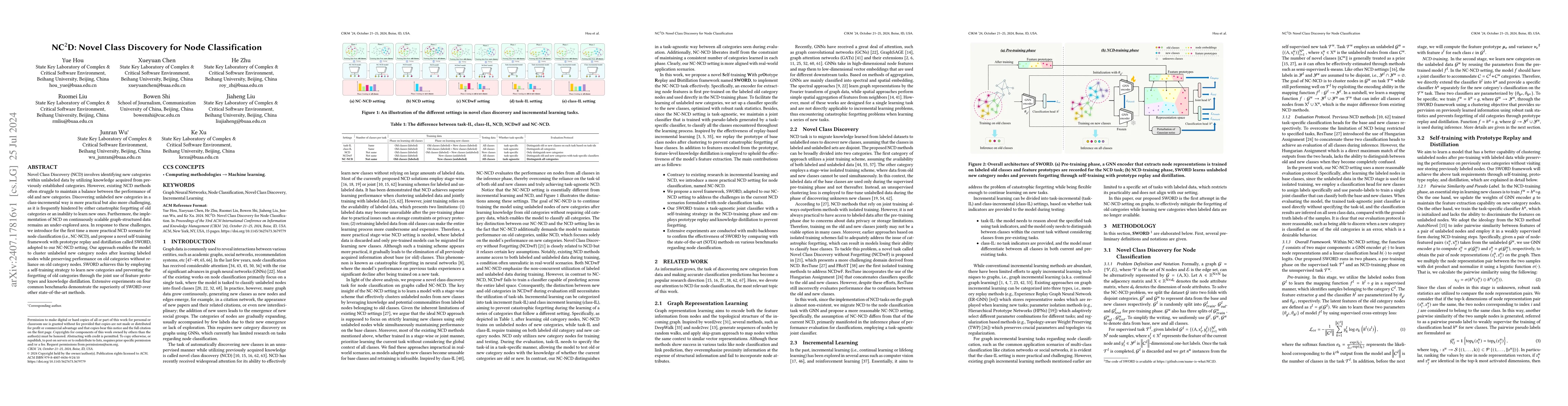 Thumbnail for NC-NCD: Novel Class Discovery for Node Classification