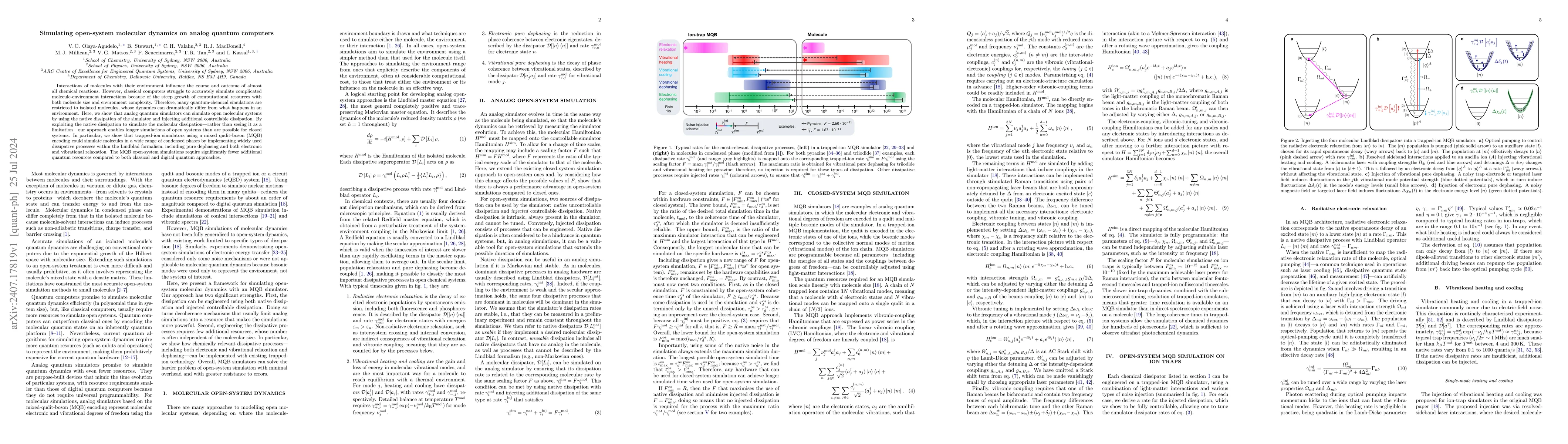 Thumbnail for Simulating open-system molecular dynamics on analog quantum computers