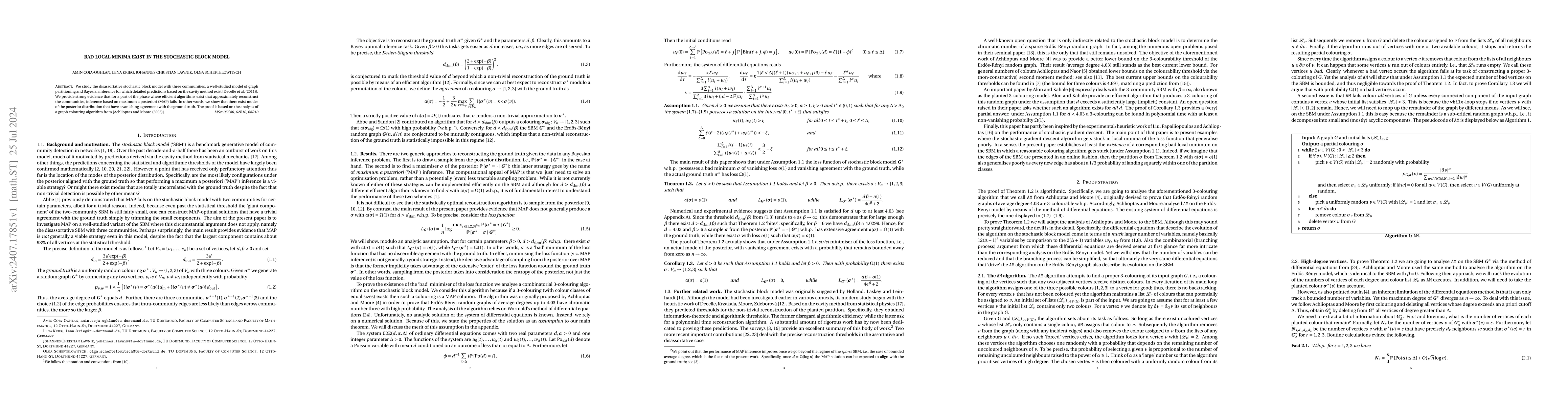 Thumbnail for Bad local minima exist in the stochastic block model