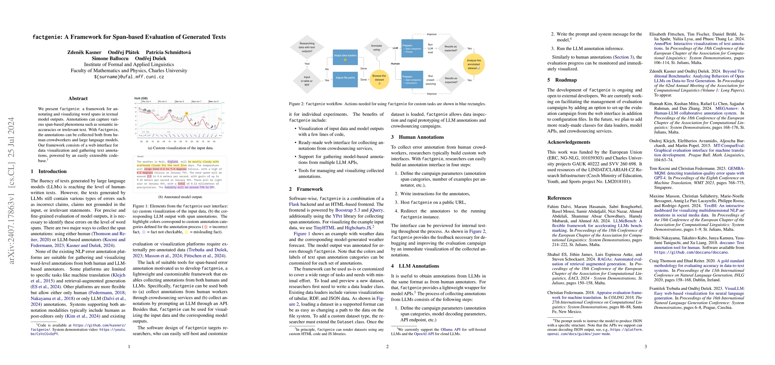 Thumbnail for factgenie: A Framework for Span-based Evaluation of Generated Texts