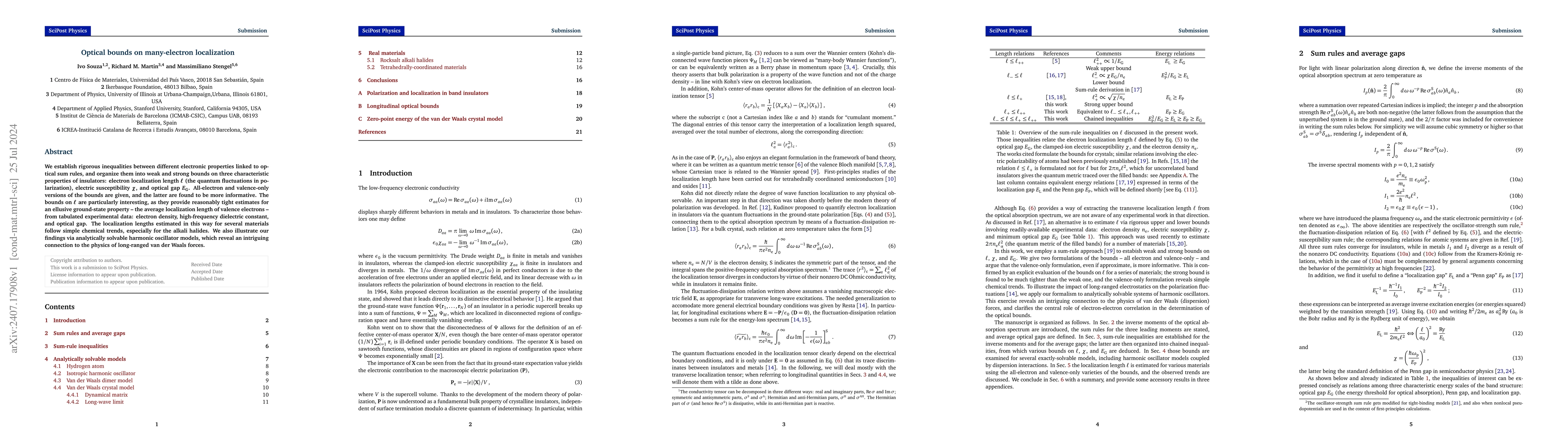 Thumbnail for Optical bounds on many-electron localization