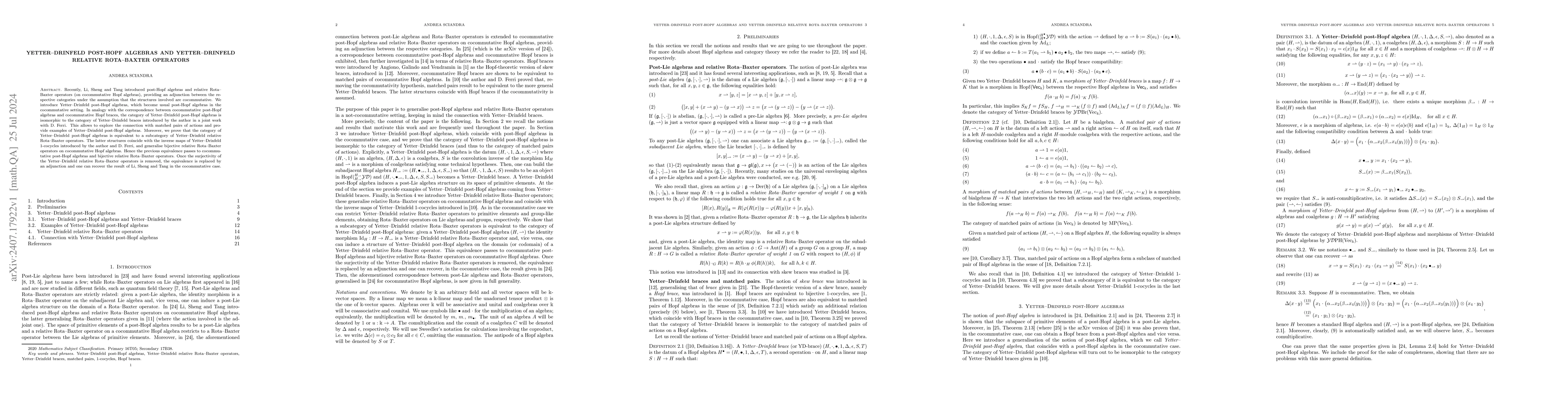 Thumbnail for Yetter-Drinfeld post-Hopf algebras and Yetter-Drinfeld relative
  Rota-Baxter operators