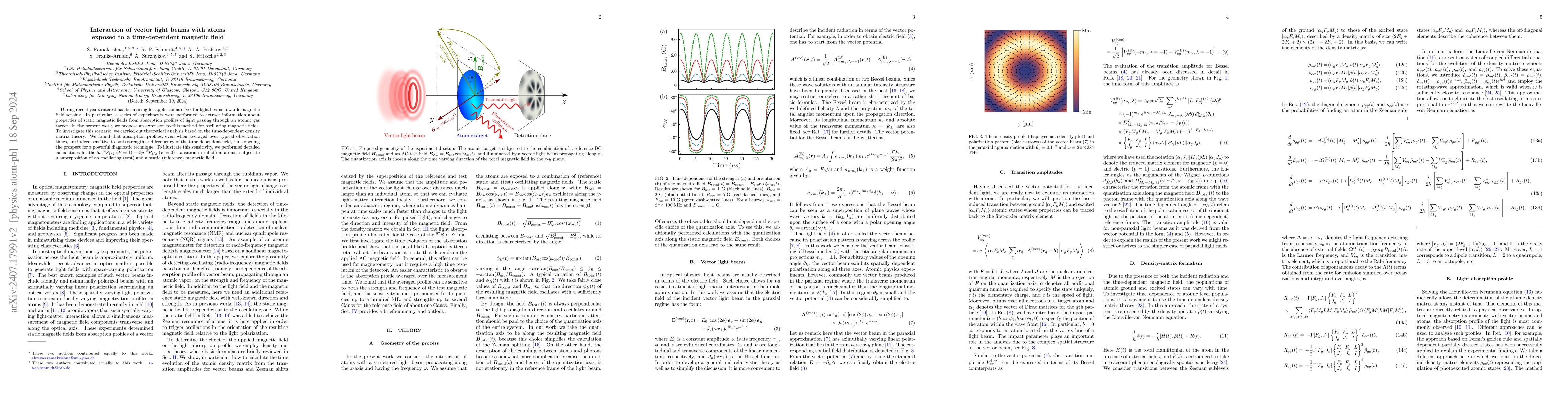 Thumbnail for Interaction of vector light beams with atoms exposed to a time-dependent
  magnetic field