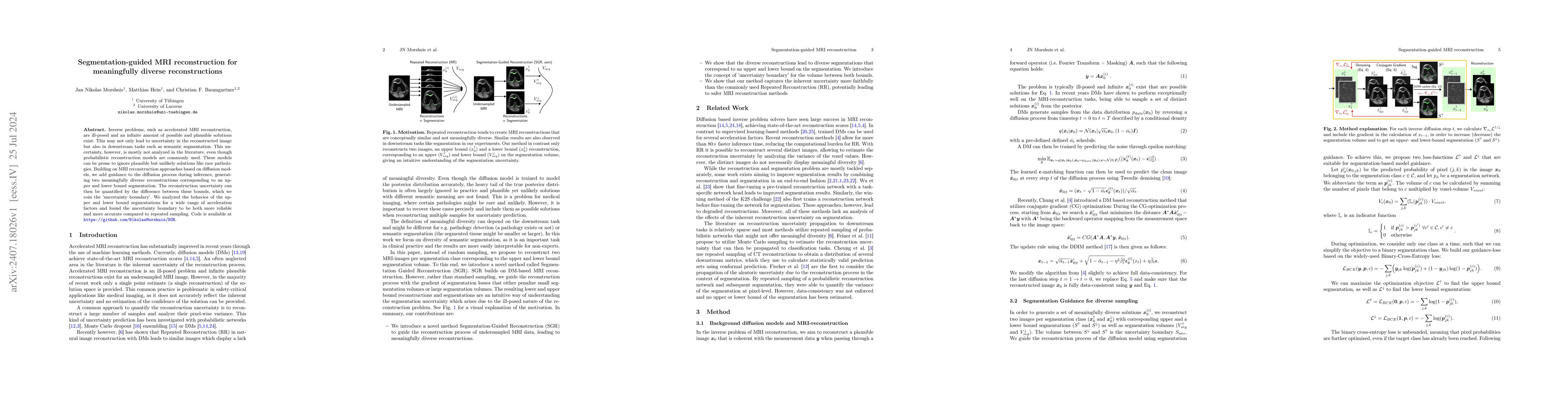 Thumbnail for Segmentation-guided MRI reconstruction for meaningfully diverse
  reconstructions