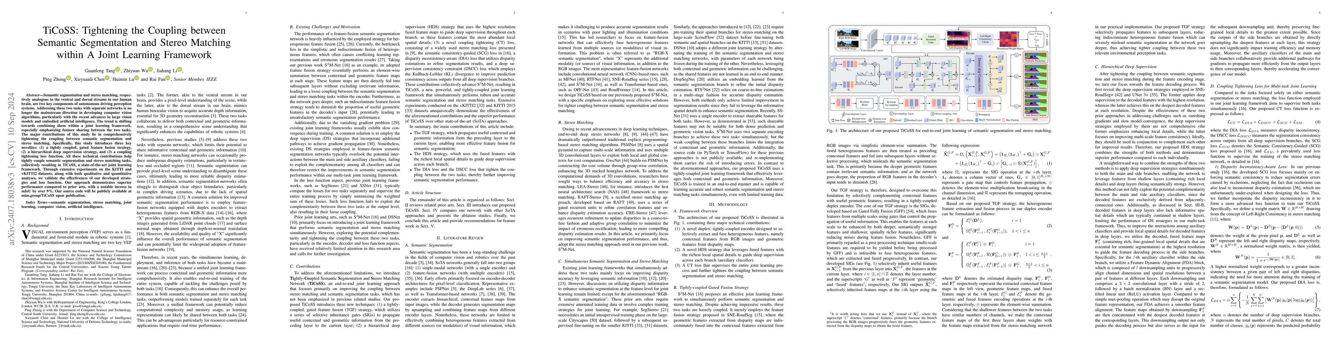 Thumbnail for TiCoSS: Tightening the Coupling between Semantic Segmentation and Stereo
  Matching within A Joint Learning Framework