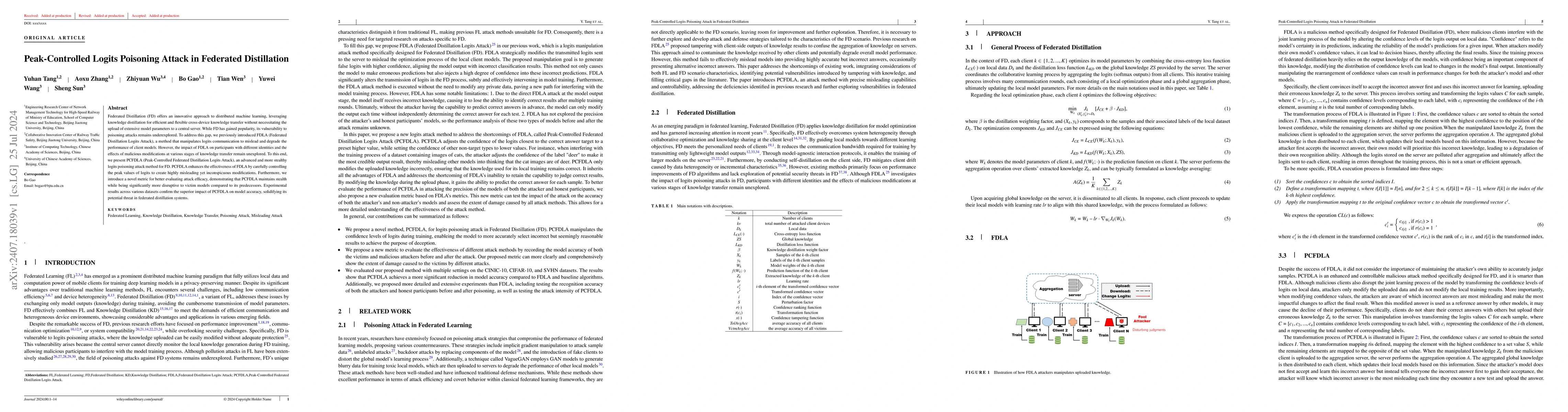 Thumbnail for Peak-Controlled Logits Poisoning Attack in Federated Distillation