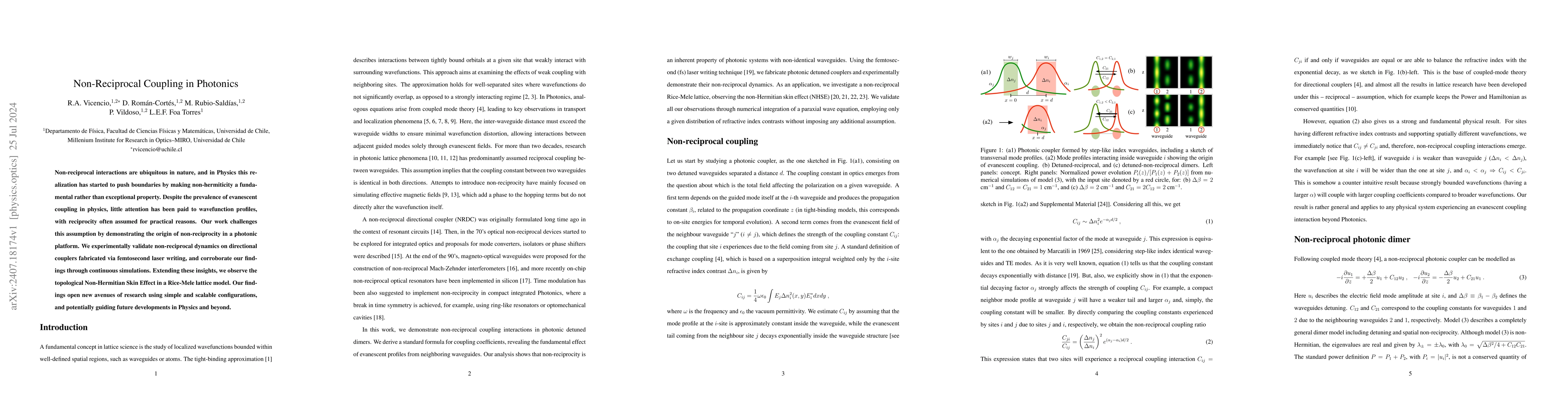 Thumbnail for Non-Reciprocal Coupling in Photonics