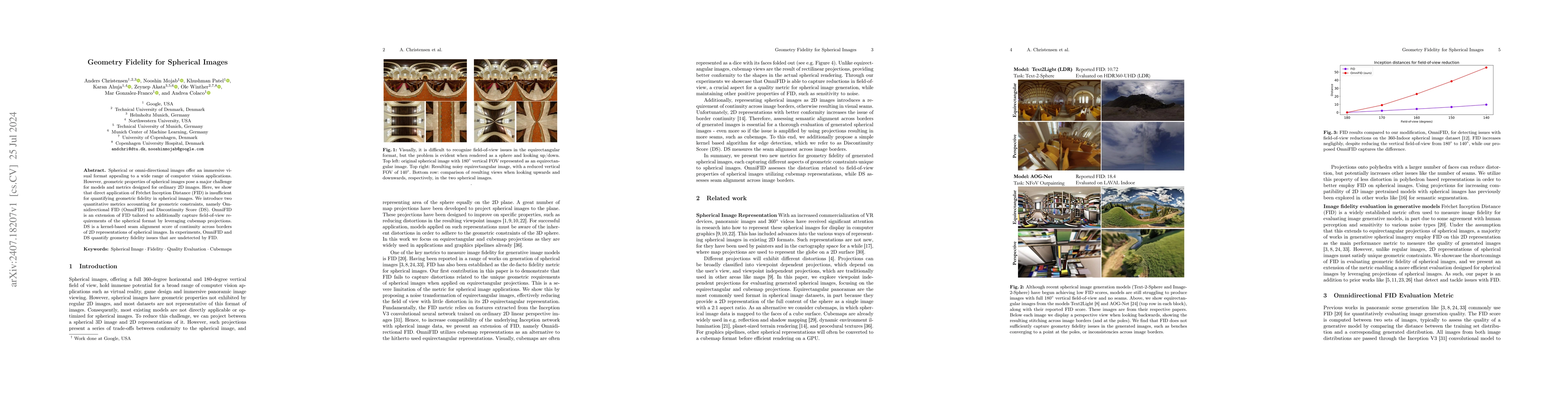 Thumbnail for Geometry Fidelity for Spherical Images