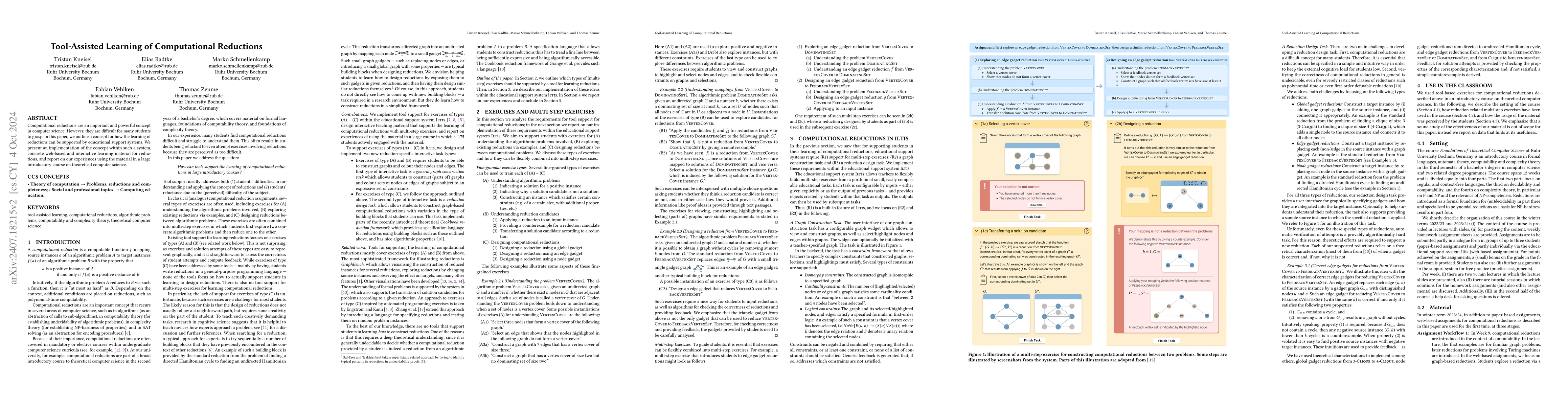 Thumbnail for Tool-Assisted Learning of Computational Reductions