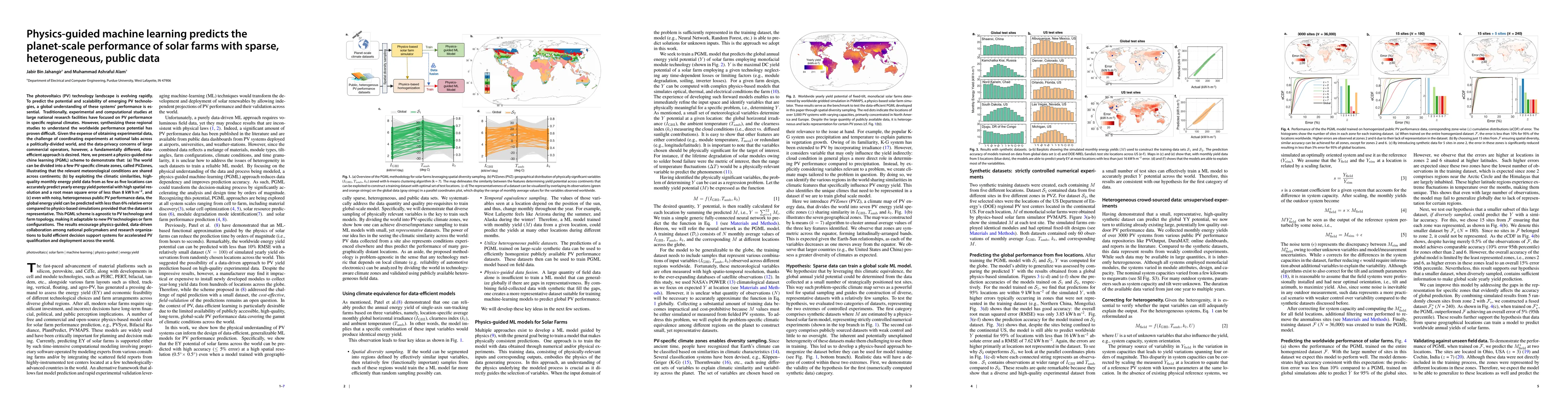 Thumbnail for Physics-guided machine learning predicts the planet-scale performance of
  solar farms with sparse, heterogeneous, public data