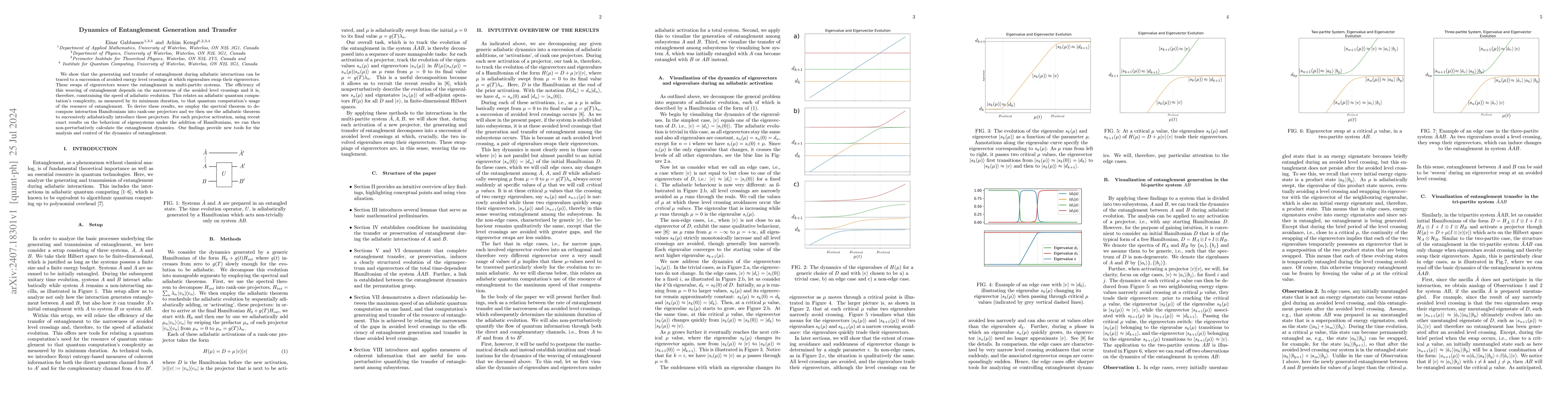 Thumbnail for Dynamics of Entanglement Generation and Transfer