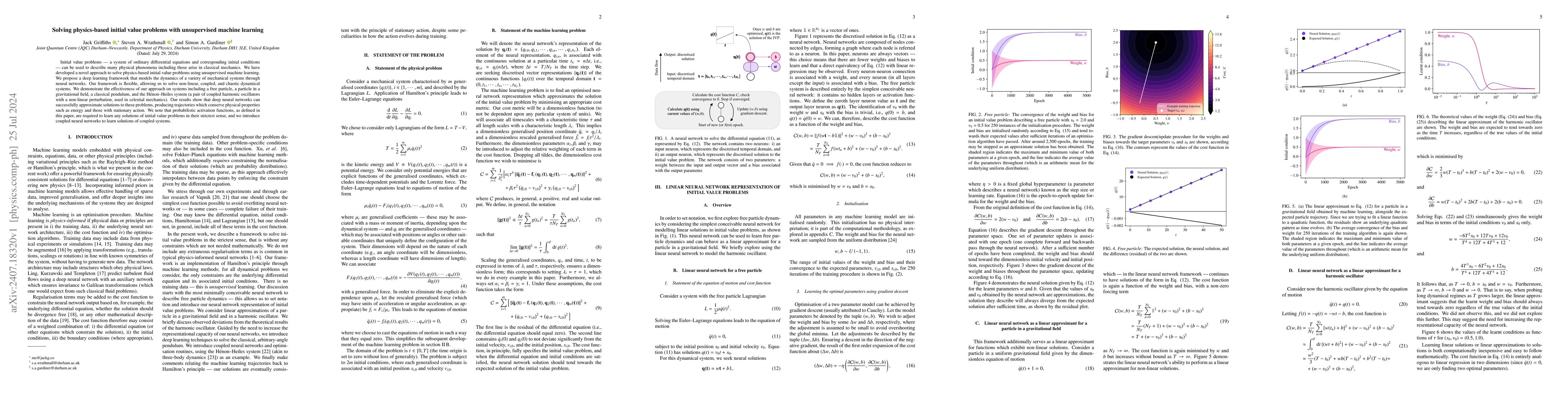 Thumbnail for Solving physics-based initial value problems with unsupervised machine
  learning