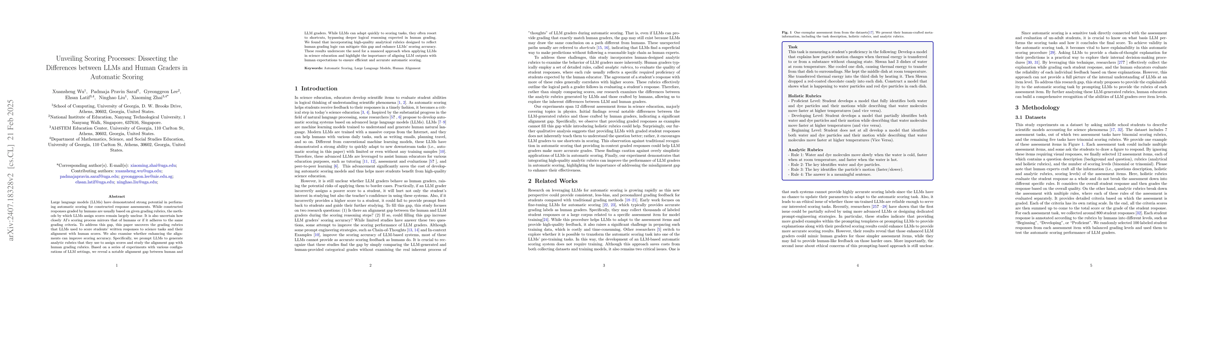 Thumbnail for Unveiling Scoring Processes: Dissecting the Differences between LLMs and
  Human Graders in Automatic Scoring