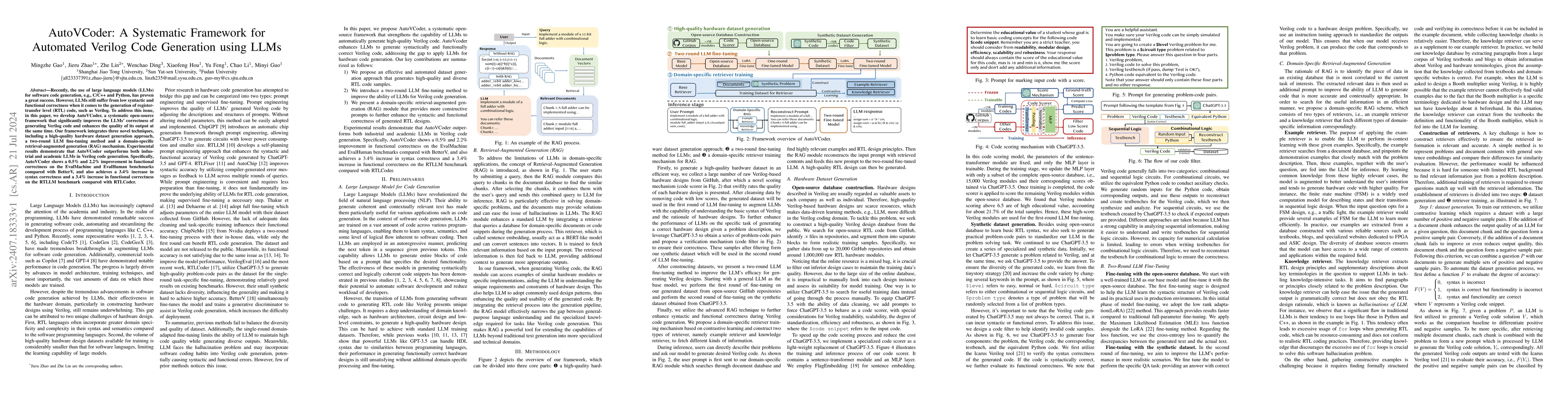 Thumbnail for AutoVCoder: A Systematic Framework for Automated Verilog Code Generation
  using LLMs