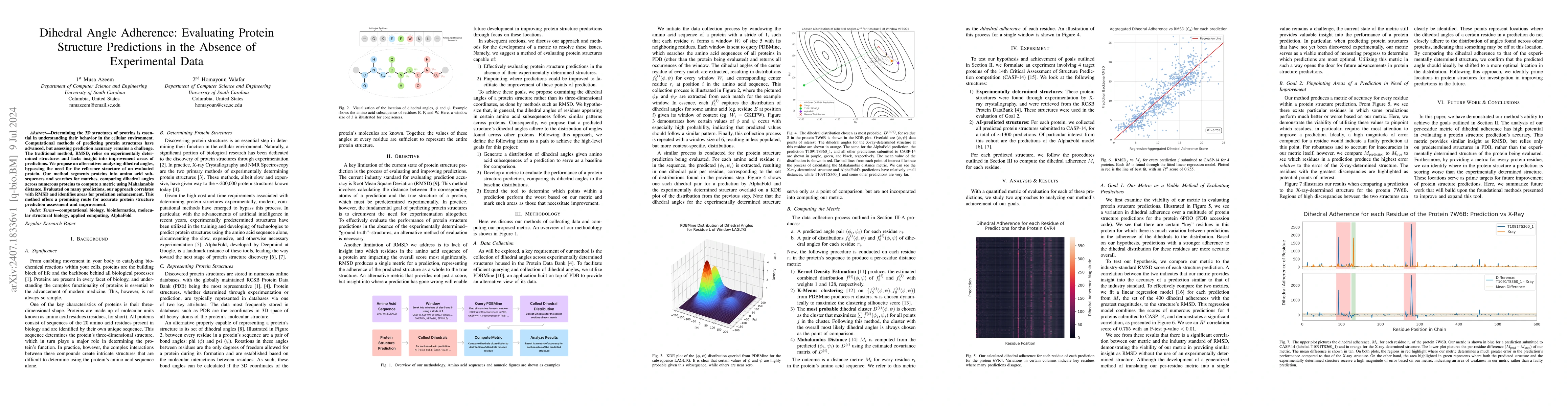 Thumbnail for Dihedral Angle Adherence: Evaluating Protein Structure Predictions in
  the Absence of Experimental Data