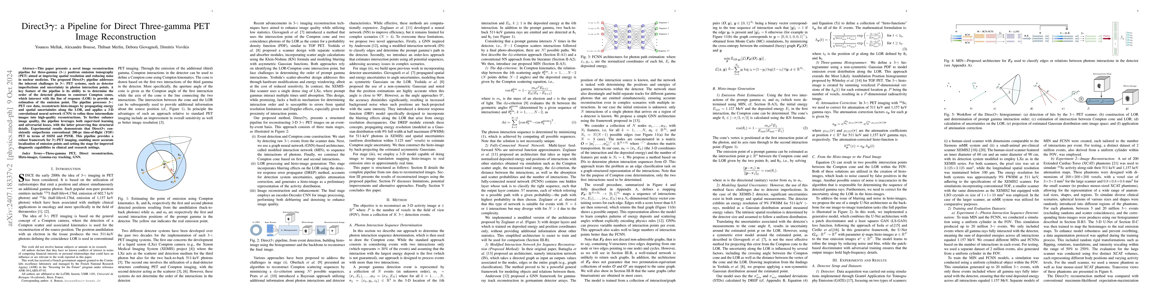 Thumbnail for Direct3γ: A Pipeline for Direct Three-gamma PET Image
  Reconstruction