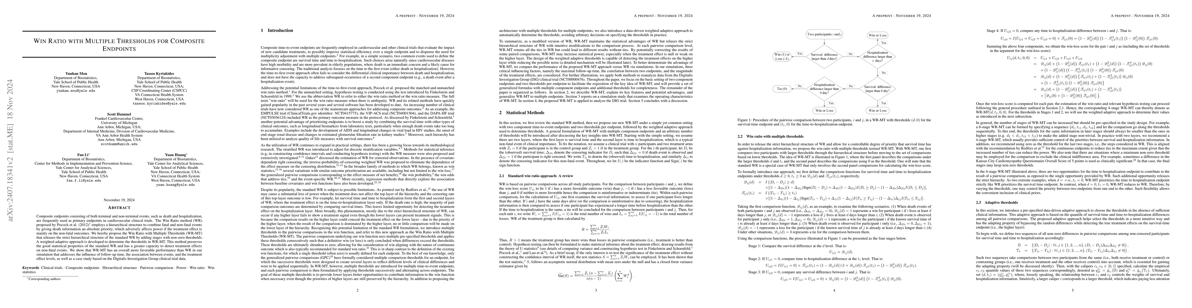 Thumbnail for Win Ratio with Multiple Thresholds for Composite Endpoints