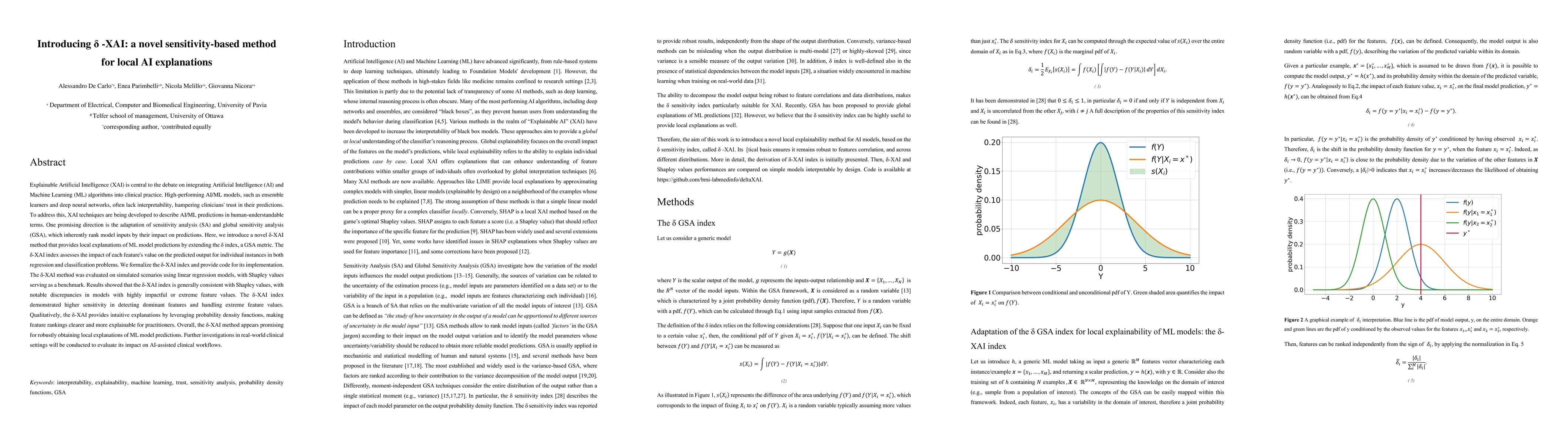 Thumbnail for Introducing δ-XAI: a novel sensitivity-based method for local AI
  explanations