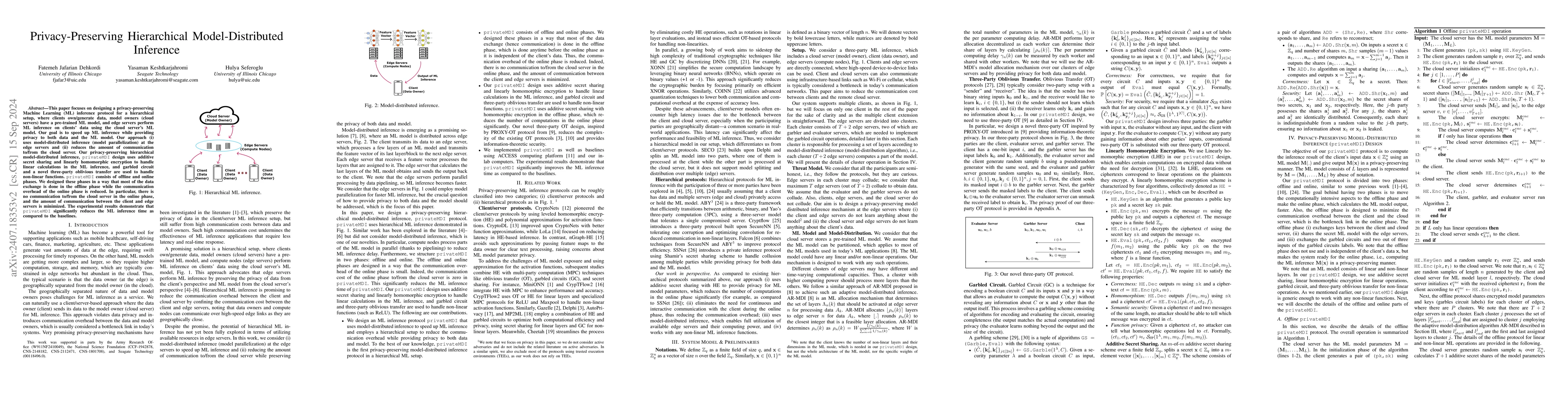 Thumbnail for Privacy-Preserving Model-Distributed Inference at the Edge