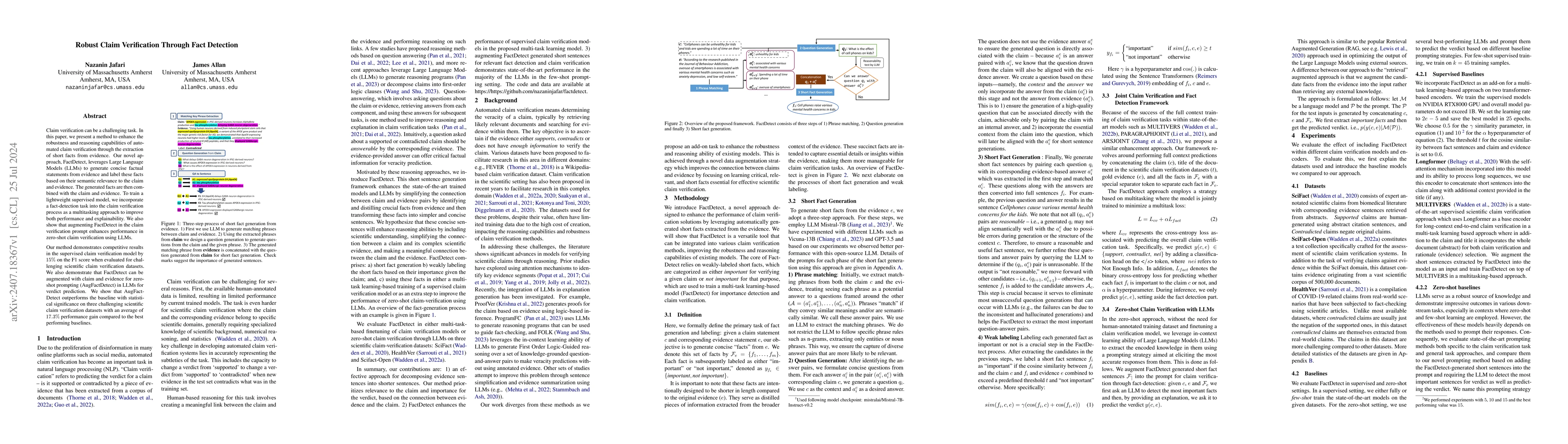 Thumbnail for Robust Claim Verification Through Fact Detection