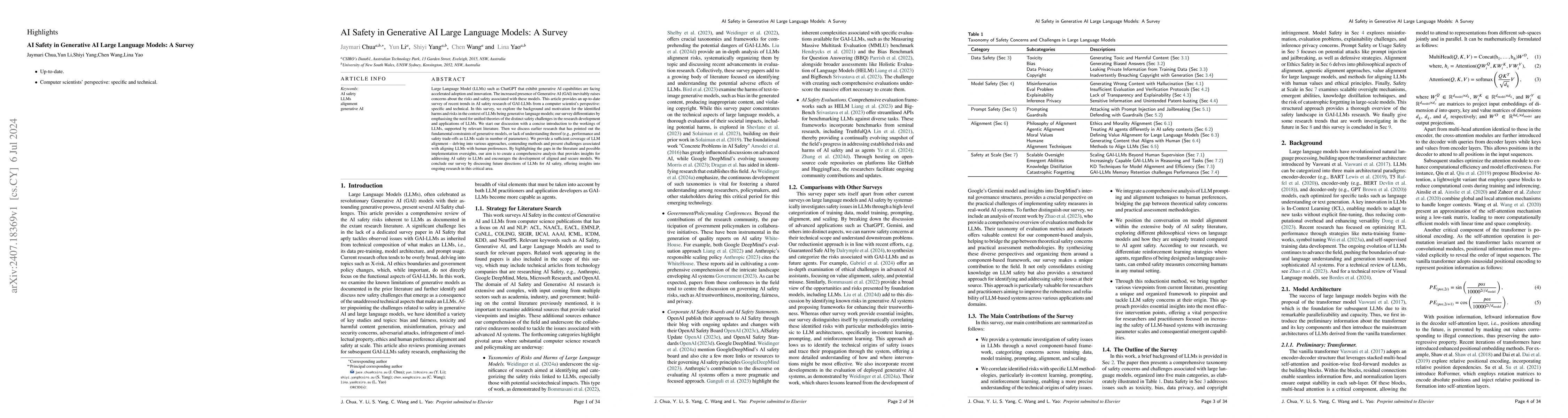 Thumbnail for AI Safety in Generative AI Large Language Models: A Survey