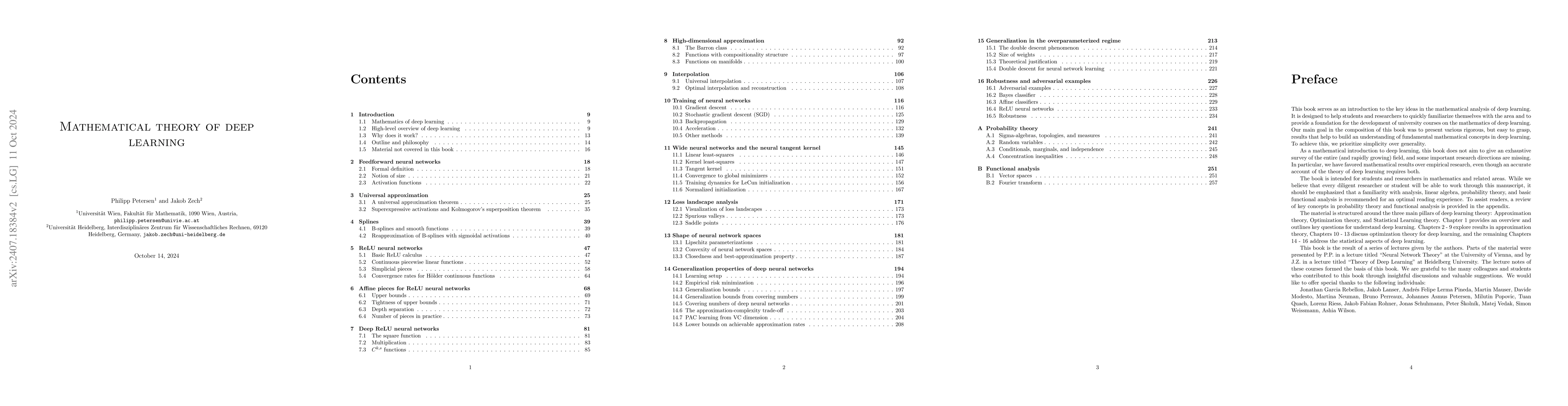 Thumbnail for Mathematical theory of deep learning