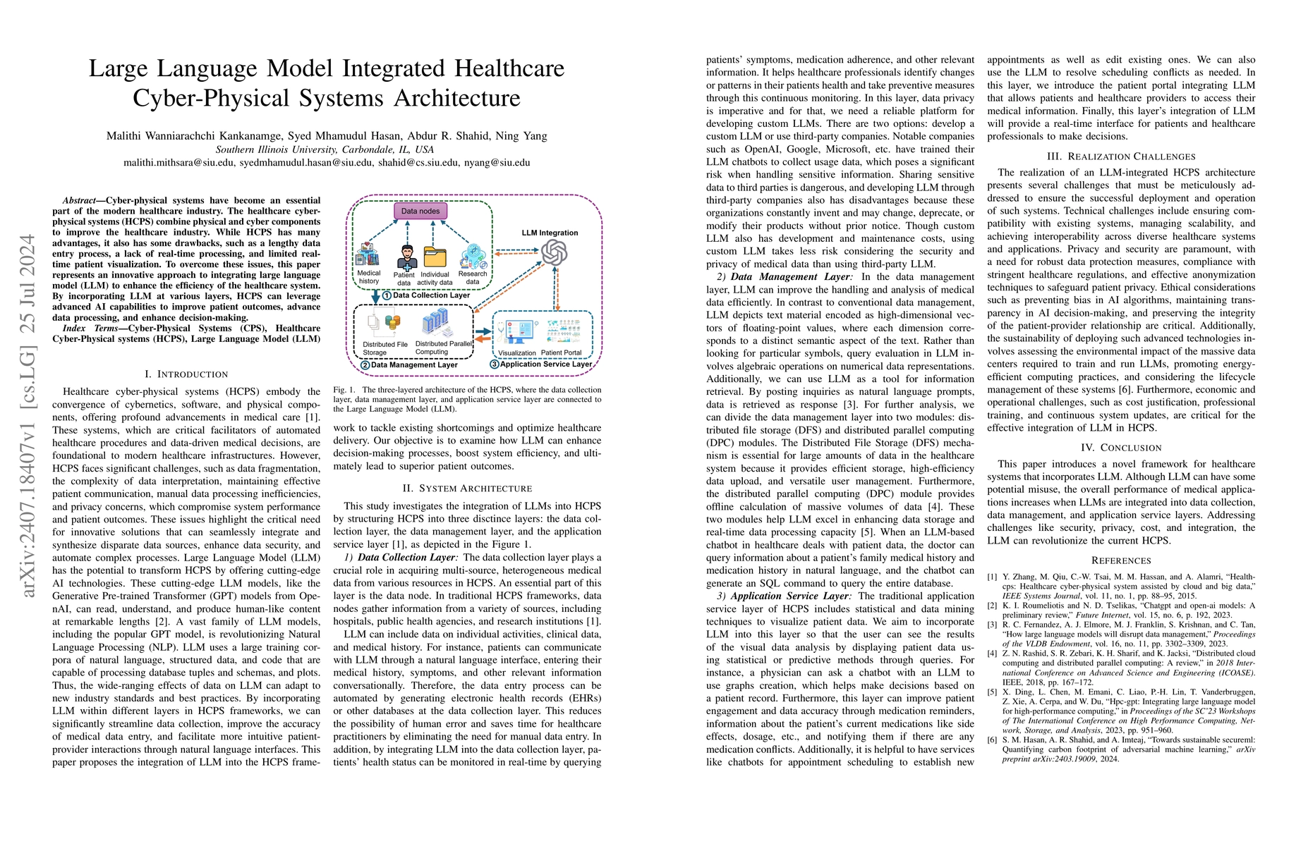 Thumbnail for Large Language Model Integrated Healthcare Cyber-Physical Systems
  Architecture
