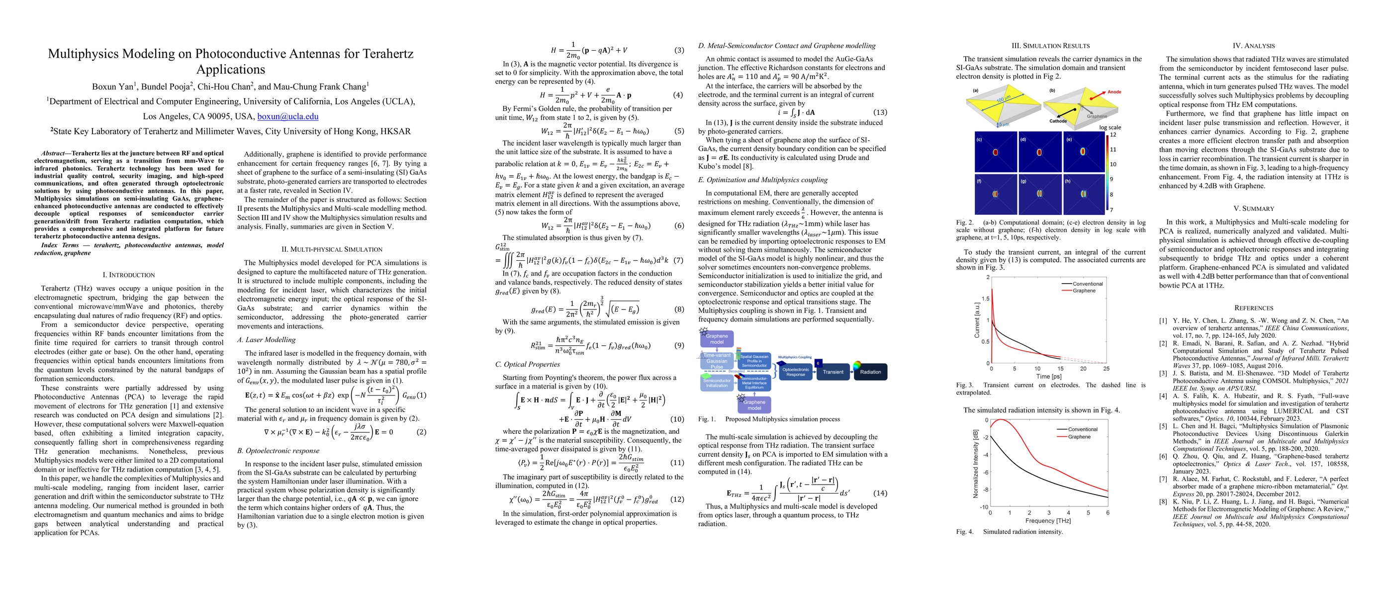 Thumbnail for Multiphysics Modeling on Photoconductive Antennas for Terahertz
  Applications