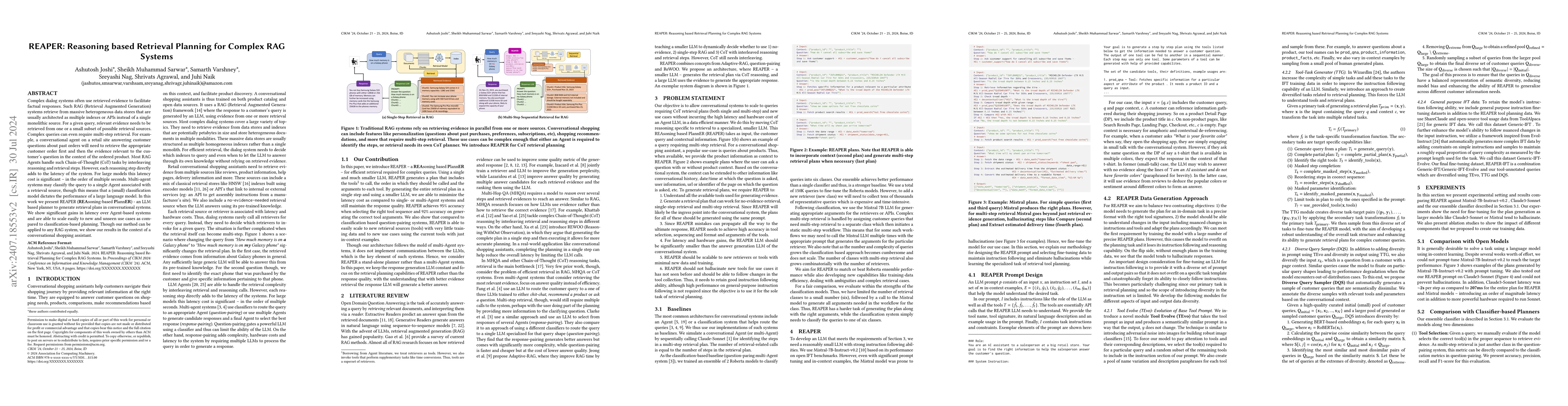 Thumbnail for REAPER: Reasoning based Retrieval Planning for Complex RAG Systems