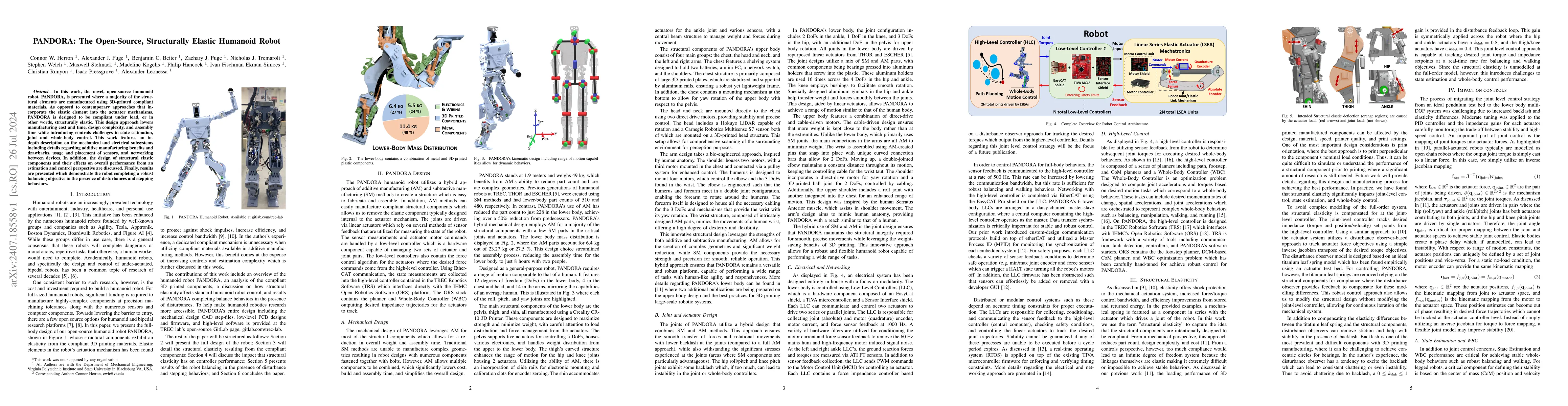 Thumbnail for PANDORA: The Open-Source, Structurally Elastic Humanoid Robot
