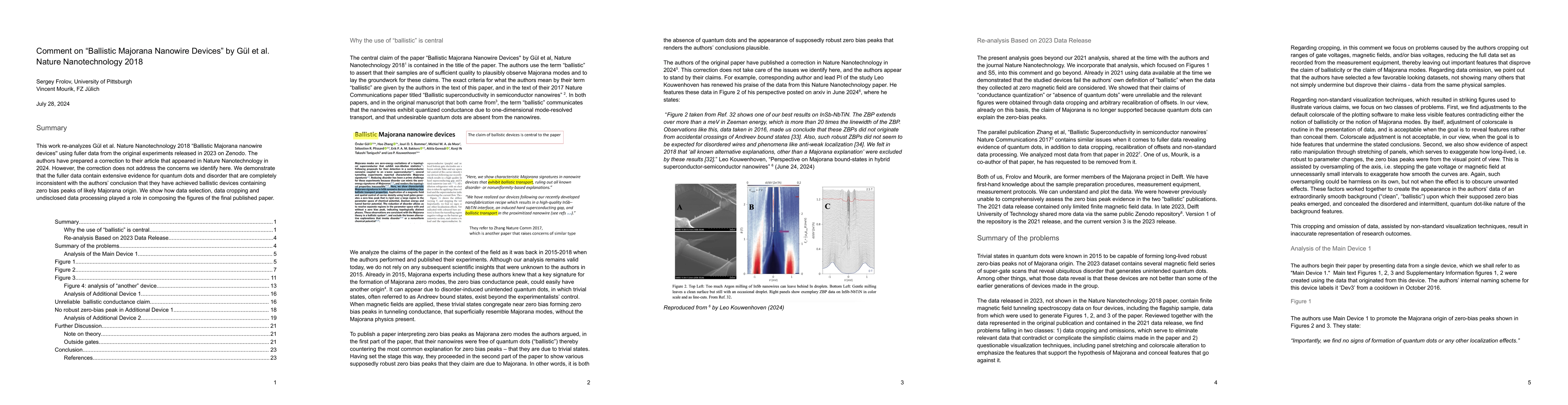 Thumbnail for Comment on "Ballistic Majorana Nanowire Devices" by Gul et al. Nature
  Nanotechnology 2018